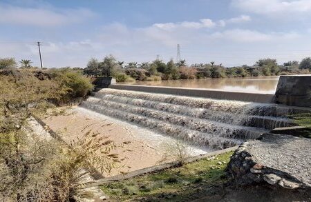 آبگیری ۱۰۰ درصدی سازه‌های آبخیزداری رودان‎‎ در بارندگی اخیر