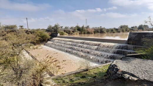 آبگیری ۱۰۰ درصدی سازه‌های آبخیزداری رودان‎‎ در بارندگی اخیر