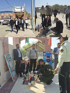 ورود استاندار هرمزگان به شهرستان رودان و ادای احترام به شهدای این شهرستان